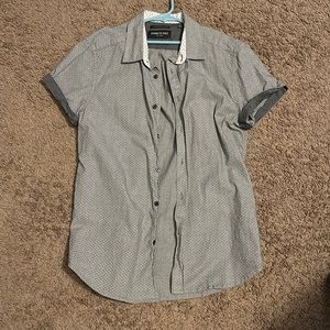Kenneth Cole New York Dress Shirt Grey Size Small